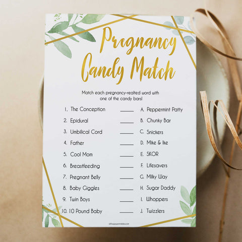 Pregnancy Candy Match - Geometric
