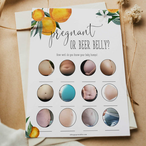 pregnant or beer belly baby game, Printable baby shower games, little cutie baby games, baby shower games, fun baby shower ideas, top baby shower ideas, little cutie baby shower, baby shower games, fun little cutie baby shower ideas, citrus baby shower games, citrus baby shower, orange baby shower