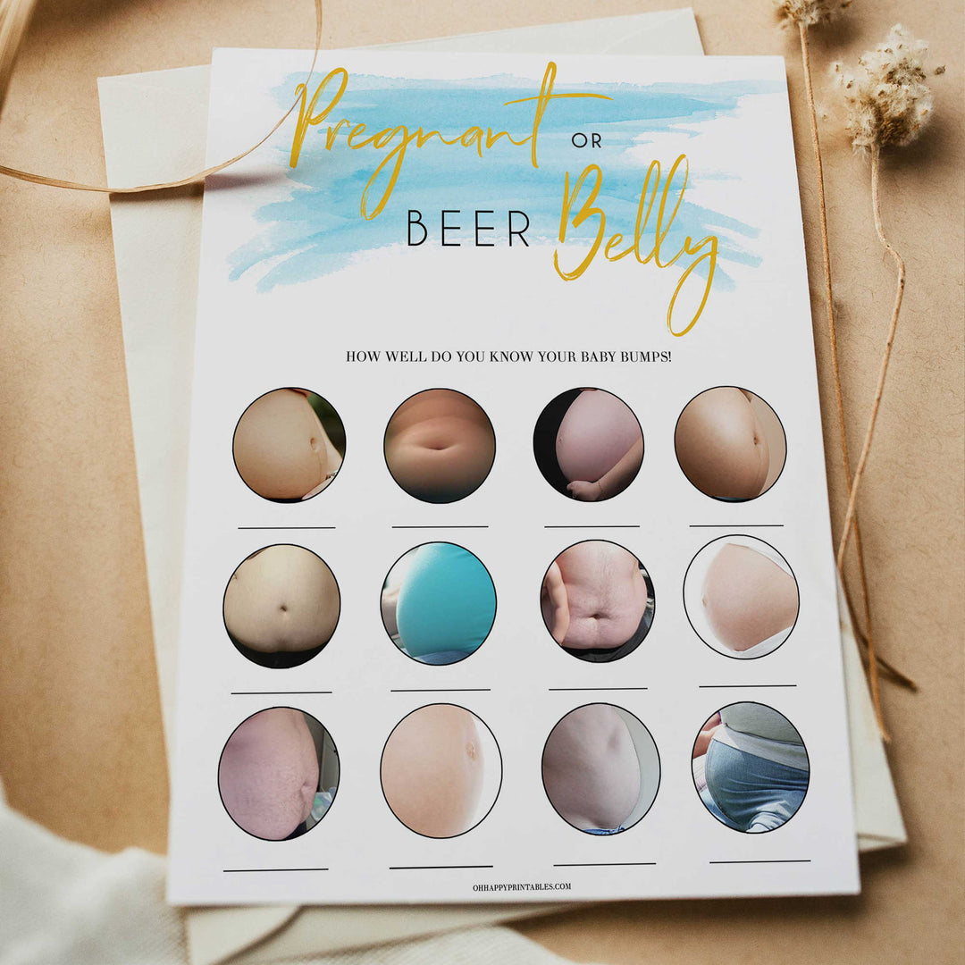 Blue swash, pregnant or beer belly baby games, baby shower games, printable baby games, fun baby games, boy baby shower games, baby games, fun baby shower ideas, baby shower ideas, boy baby games, blue baby shower