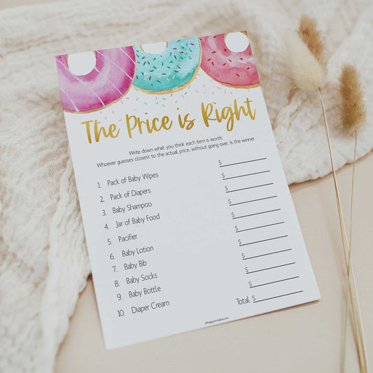 editable baby shower games, the price is right baby game, Printable baby shower games, donut baby games, baby shower games, fun baby shower ideas, top baby shower ideas, donut sprinkles baby shower, baby shower games, fun donut baby shower ideas