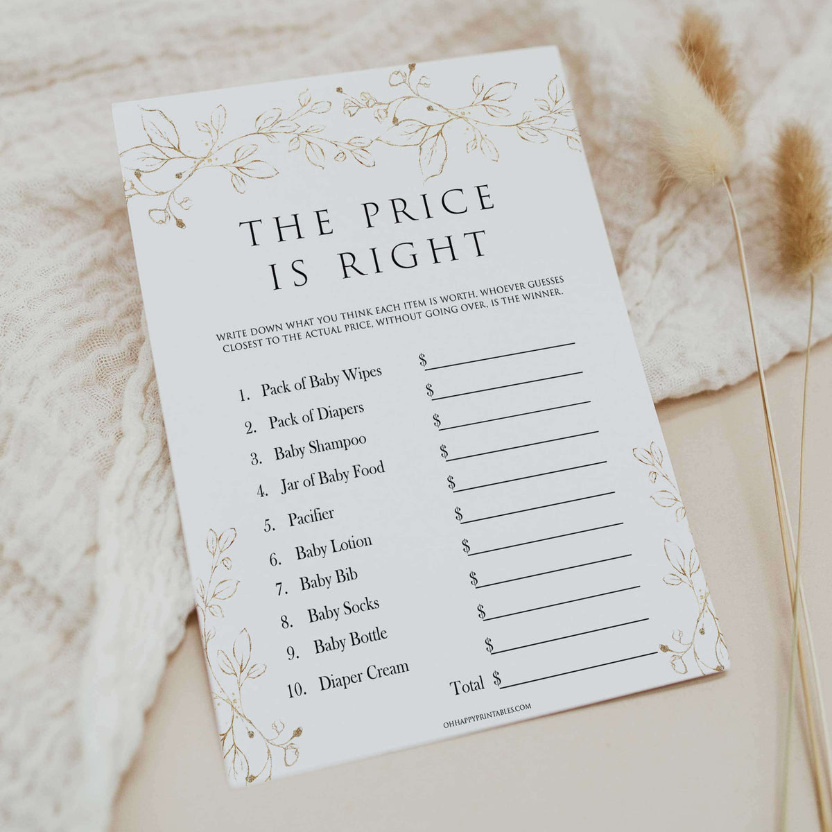 the price is right baby shower games, Printable baby shower games, gold leaf baby games, baby shower games, fun baby shower ideas, top baby shower ideas, gold leaf baby shower, baby shower games, fun gold leaf baby shower ideas
