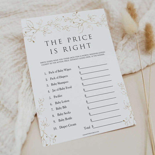 the price is right baby shower games, Printable baby shower games, gold leaf baby games, baby shower games, fun baby shower ideas, top baby shower ideas, gold leaf baby shower, baby shower games, fun gold leaf baby shower ideas