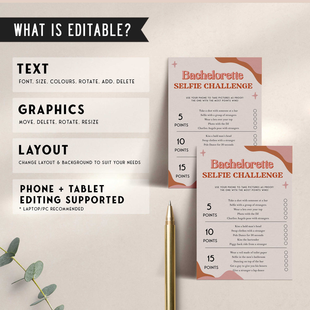 RETRO 100 Bridal Shower Games Bundle, Retro Bachelorette Games, Editable Bridal Shower Games Printable, 70s Retro Shower Games Bundle RS2