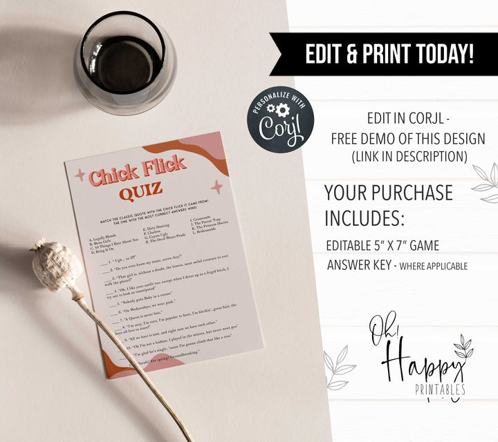 RETRO 100 Bridal Shower Games Bundle, Retro Bachelorette Games, Editable Bridal Shower Games Printable, 70s Retro Shower Games Bundle RS2