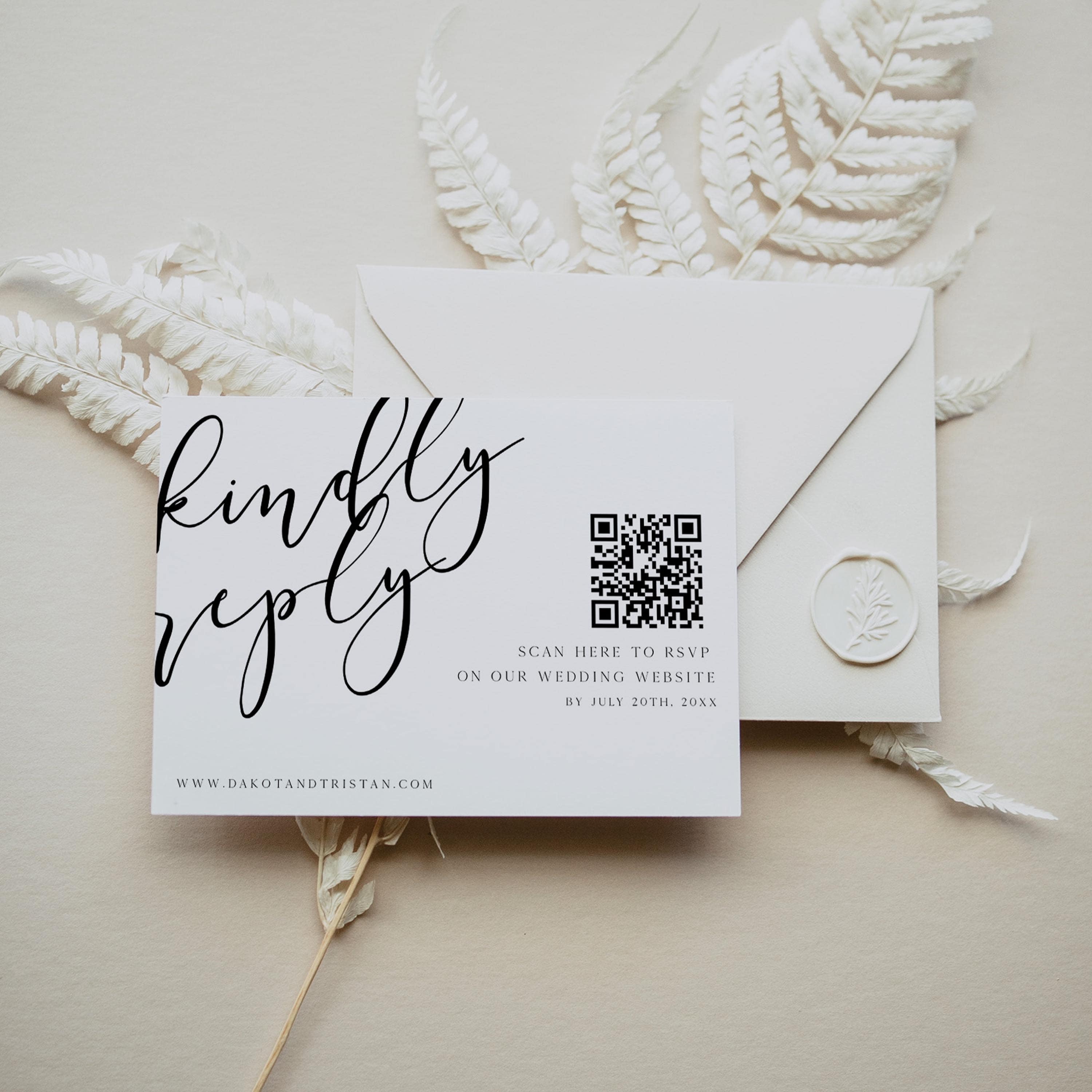 editable rsvp card, editable QR rsvp card, CALLIGRAPHY editable wedding invitation suite, editable wedding stationery, printable wedding stationery, modern wedding items, wedding save the dates