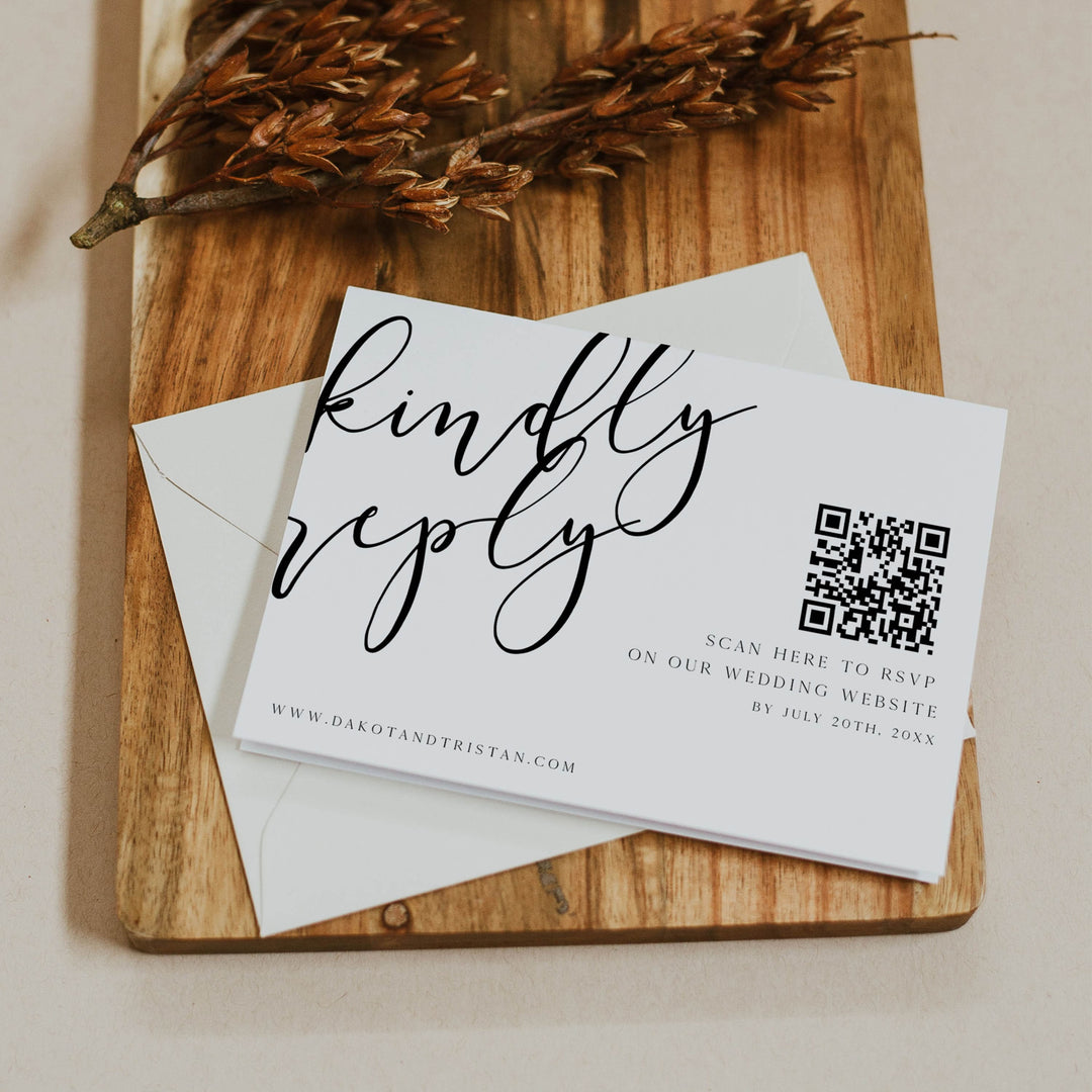 editable rsvp card, editable QR rsvp card, CALLIGRAPHY editable wedding invitation suite, editable wedding stationery, printable wedding stationery, modern wedding items, wedding save the dates