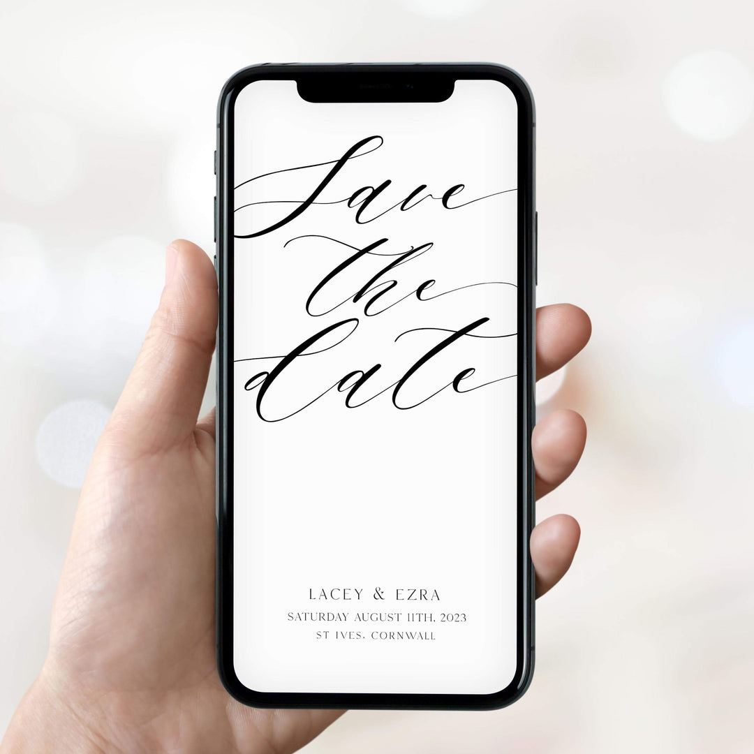 editable save the date mobile invitation, CALLIGRAPHY editable wedding invitation suite, editable wedding stationery, printable wedding stationery, modern wedding items, wedding save the dates