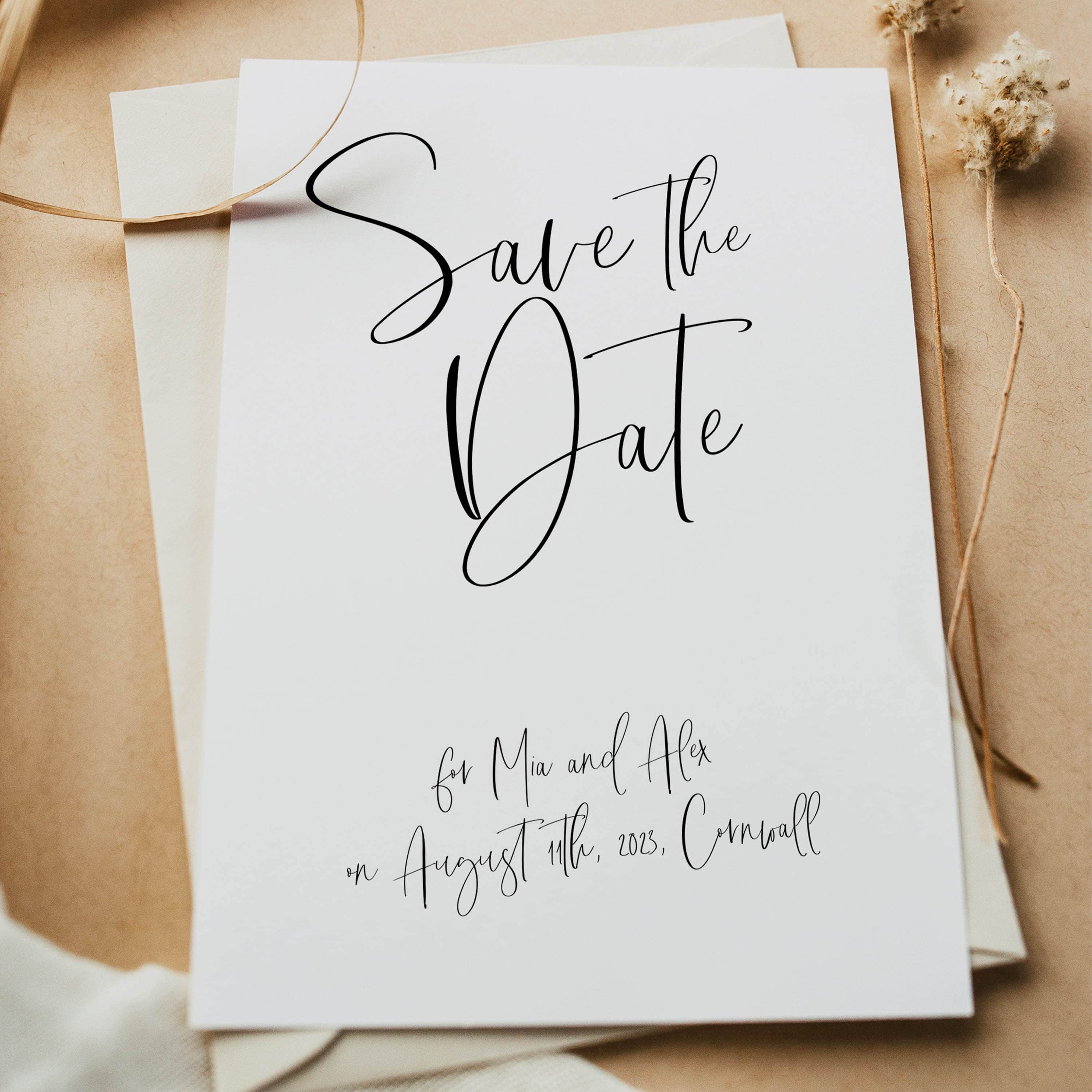 editable save the date cards, printable save the date cards, CALLIGRAPHY editable wedding invitation suite, editable wedding stationery, printable wedding stationery, modern wedding items, wedding save the dates