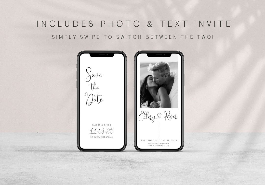 editable save the date mobile, CALLIGRAPHY editable wedding invitation suite, editable wedding stationery, printable wedding stationery, modern wedding items, wedding save the dates