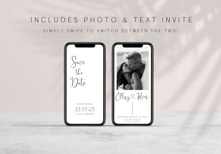 editable save the date mobile, CALLIGRAPHY editable wedding invitation suite, editable wedding stationery, printable wedding stationery, modern wedding items, wedding save the dates