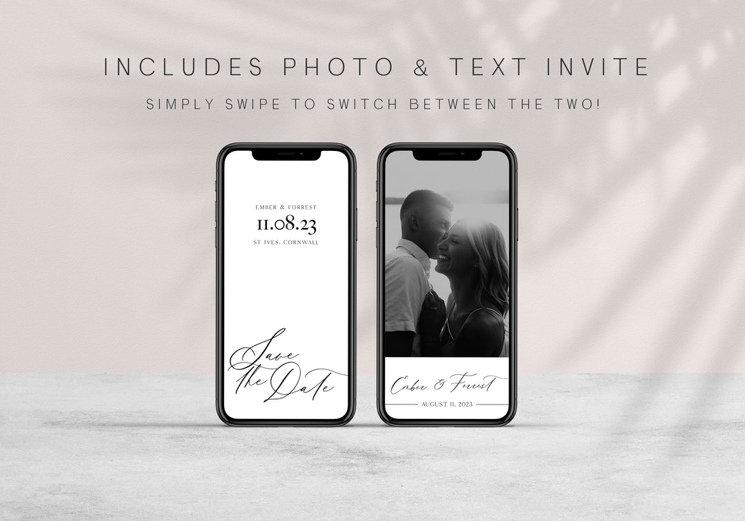 editable mobile save the date, CALLIGRAPHY editable wedding invitation suite, editable wedding stationery, printable wedding stationery, modern wedding items, wedding save the dates