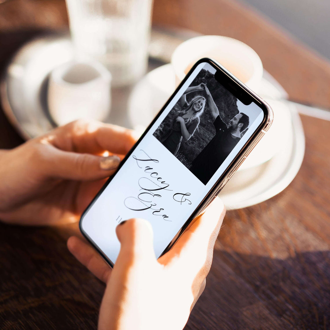 editable save the date mobile invitation, CALLIGRAPHY editable wedding invitation suite, editable wedding stationery, printable wedding stationery, modern wedding items, wedding save the dates