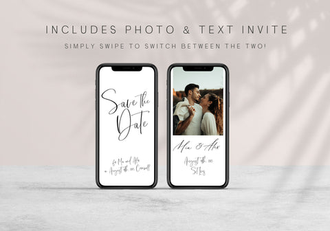 editable mobile save the date, CALLIGRAPHY editable wedding invitation suite, editable wedding stationery, printable wedding stationery, modern wedding items, wedding save the dates