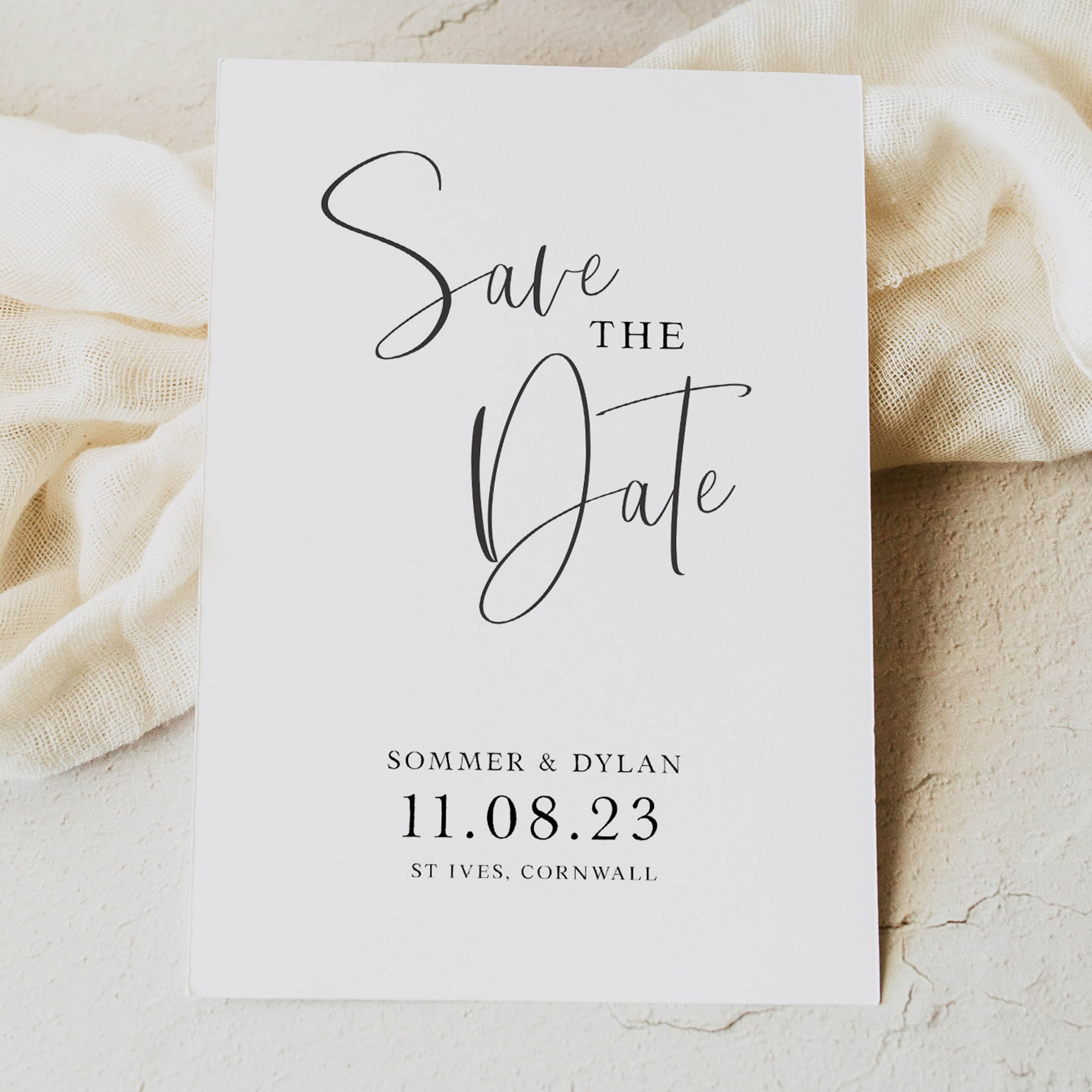 editable save the date card, printable save the date card, CALLIGRAPHY editable wedding invitation suite, editable wedding stationery, printable wedding stationery, modern wedding items, wedding save the dates
