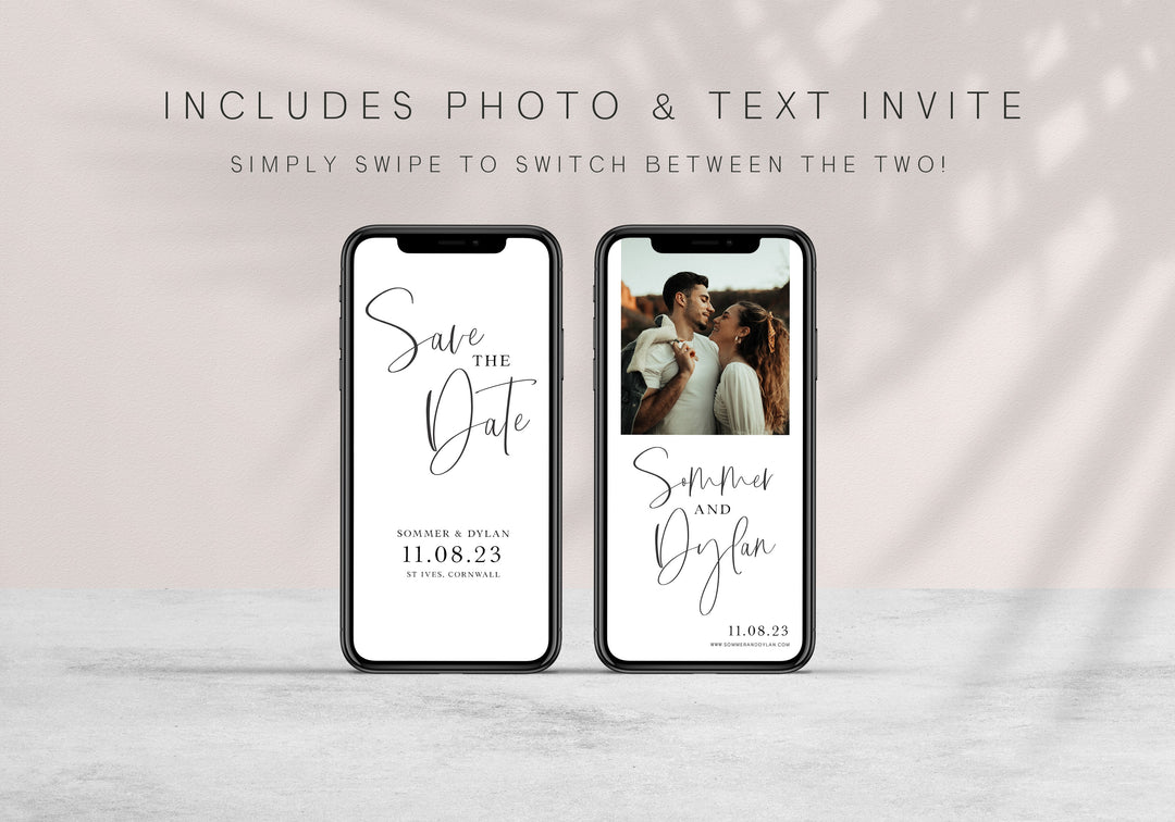 editable mobile save the date, CALLIGRAPHY editable wedding invitation suite, editable wedding stationery, printable wedding stationery, modern wedding items, wedding save the dates