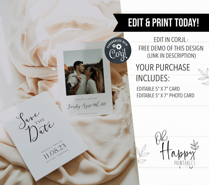 editable save the dates, save the dates, printable save the dates, CALLIGRAPHY editable wedding invitation suite, editable wedding stationery, printable wedding stationery, modern wedding items, wedding save the dates