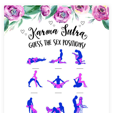 Guess The Sex Position - Purple Peonies
