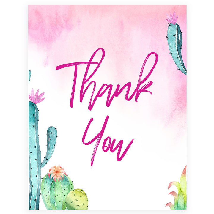 Thank You Table Sign - Fiesta