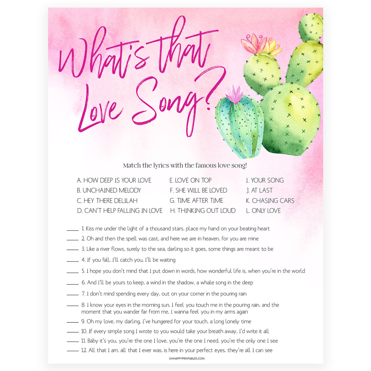What's that Love Song - Fiesta