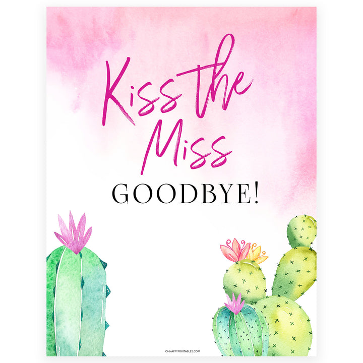 Kiss the Miss Goodbye Print - Fiesta