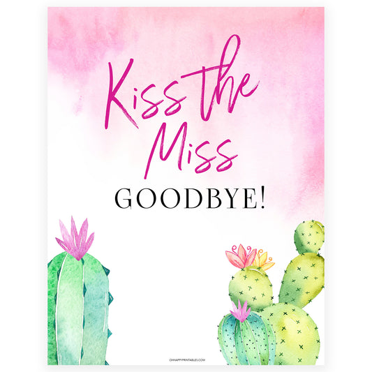 Kiss the Miss Goodbye Print - Fiesta