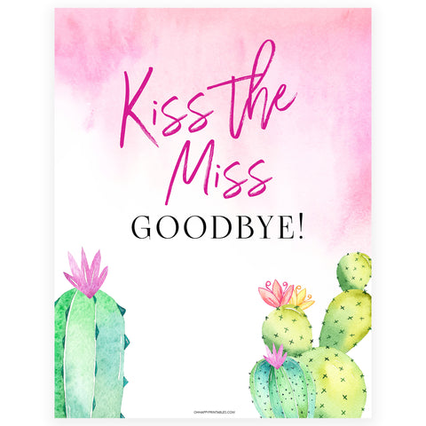 Kiss the Miss Goodbye Print - Fiesta