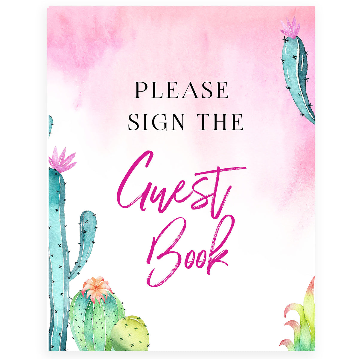 Sign our Guestbook Sign - Fiesta