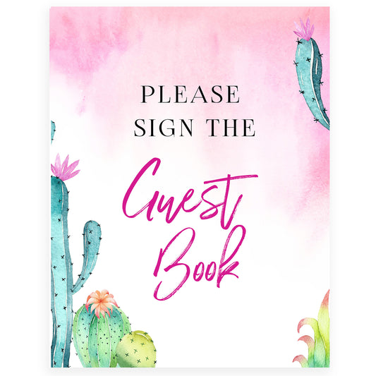 Sign our Guestbook Sign - Fiesta
