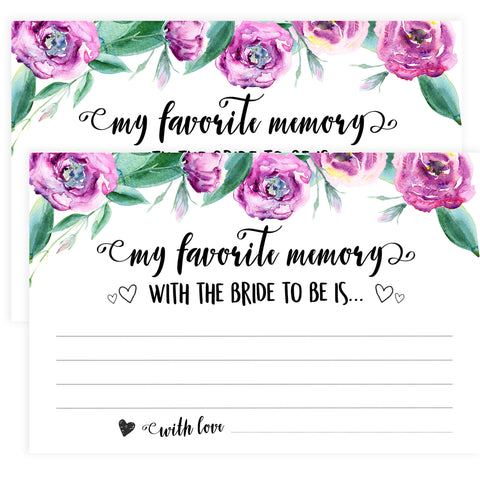 Favourite Memory with the Bride - Purple Peonies