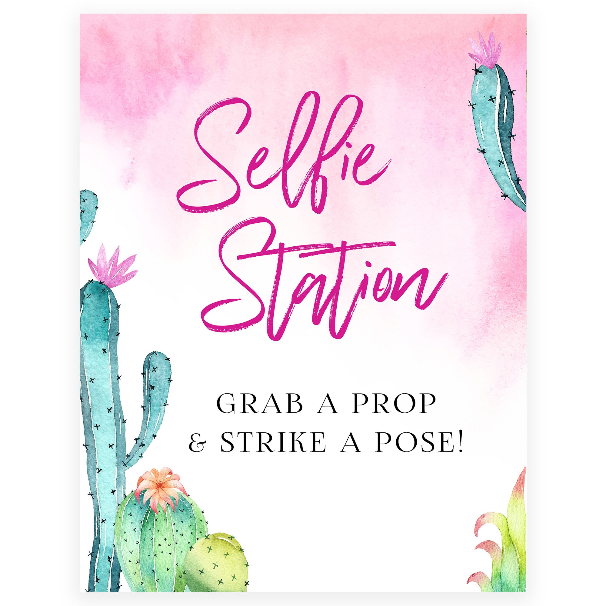 Selfie Station Sign - Fiesta