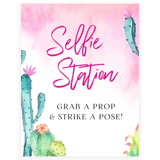 Selfie Station Sign - Fiesta