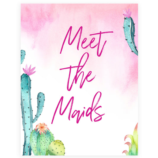 Meet the Maids Sign - Fiesta