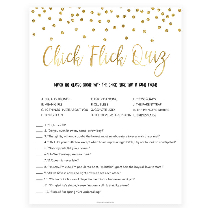 Gold bachelorette games, chick flick, bachelorette games, bridal shower games, top 10 baby games, fun bachelorette games, top bridal games, rose gold games