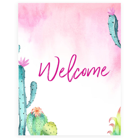 Welcome Table Sign - Fiesta