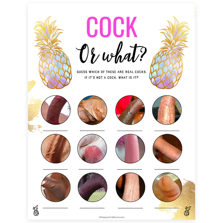 Cock or What - Gold Pineapple