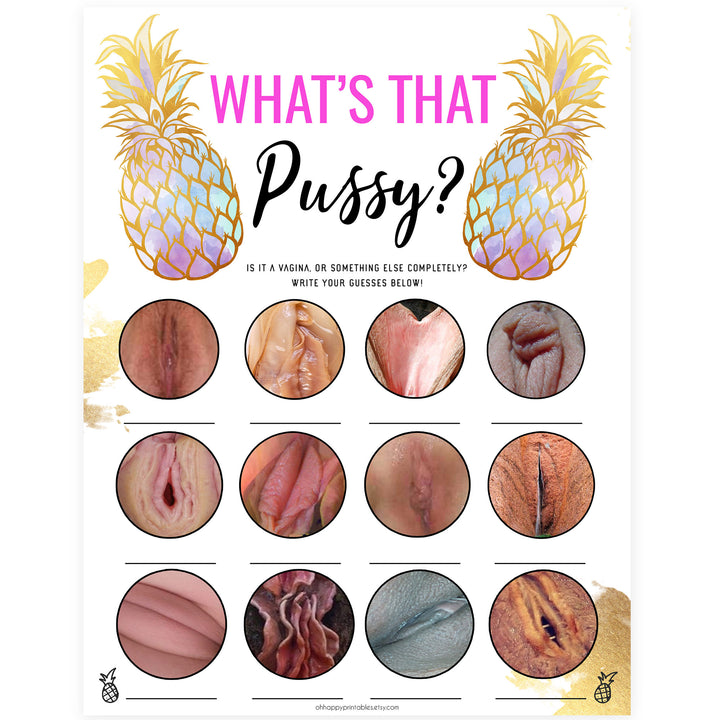 What's That Pussy - Gold Pineapple