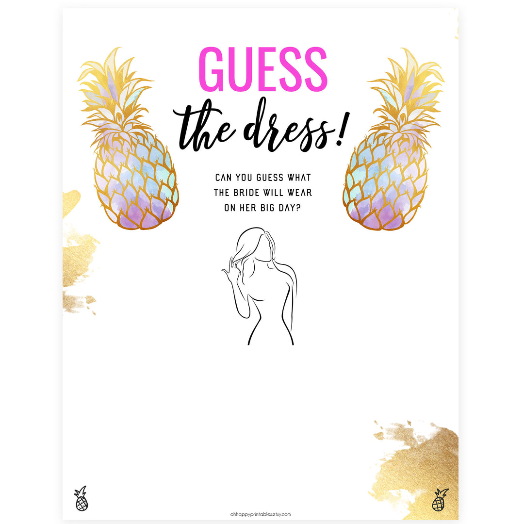 Guess the Dress Bridal Shower Game | Shop Printable Bridal Shower Games OhHappyPrintables Guess the Dress Bridal Shower Game | Shop Printable Bridal Shower Games OhHappyPrintables