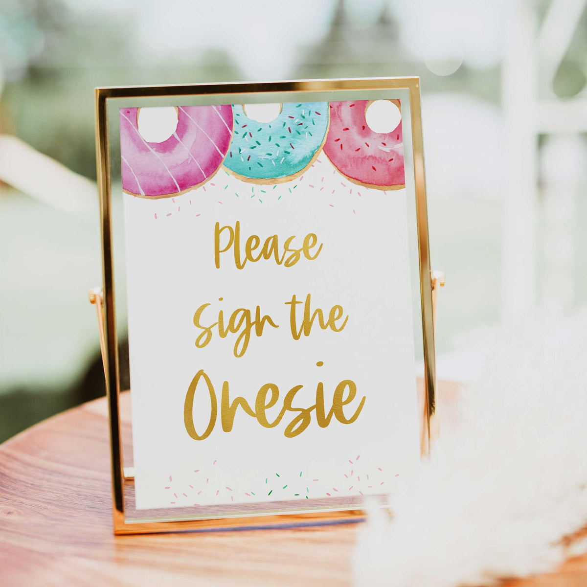 please sign the onesie sign, Printable baby shower games, donut baby games, baby shower games, fun baby shower ideas, top baby shower ideas, donut sprinkles baby shower, baby shower games, fun donut baby shower ideas