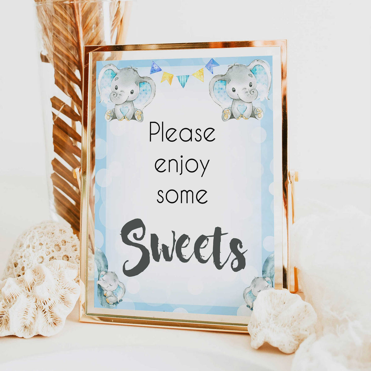 sweet baby table signs, Blue elephant baby decor, printable baby table signs, printable baby decor, blue table signs, fun baby signs, fun baby table signs
