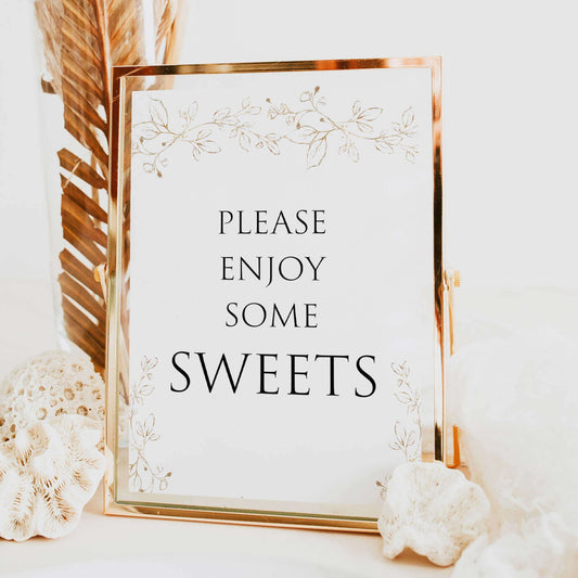 sweets baby shower table signs, Gold leaf baby decor, printable baby table signs, printable baby decor, baby gold leaf table signs, fun baby signs, baby gold leaf fun baby table signs