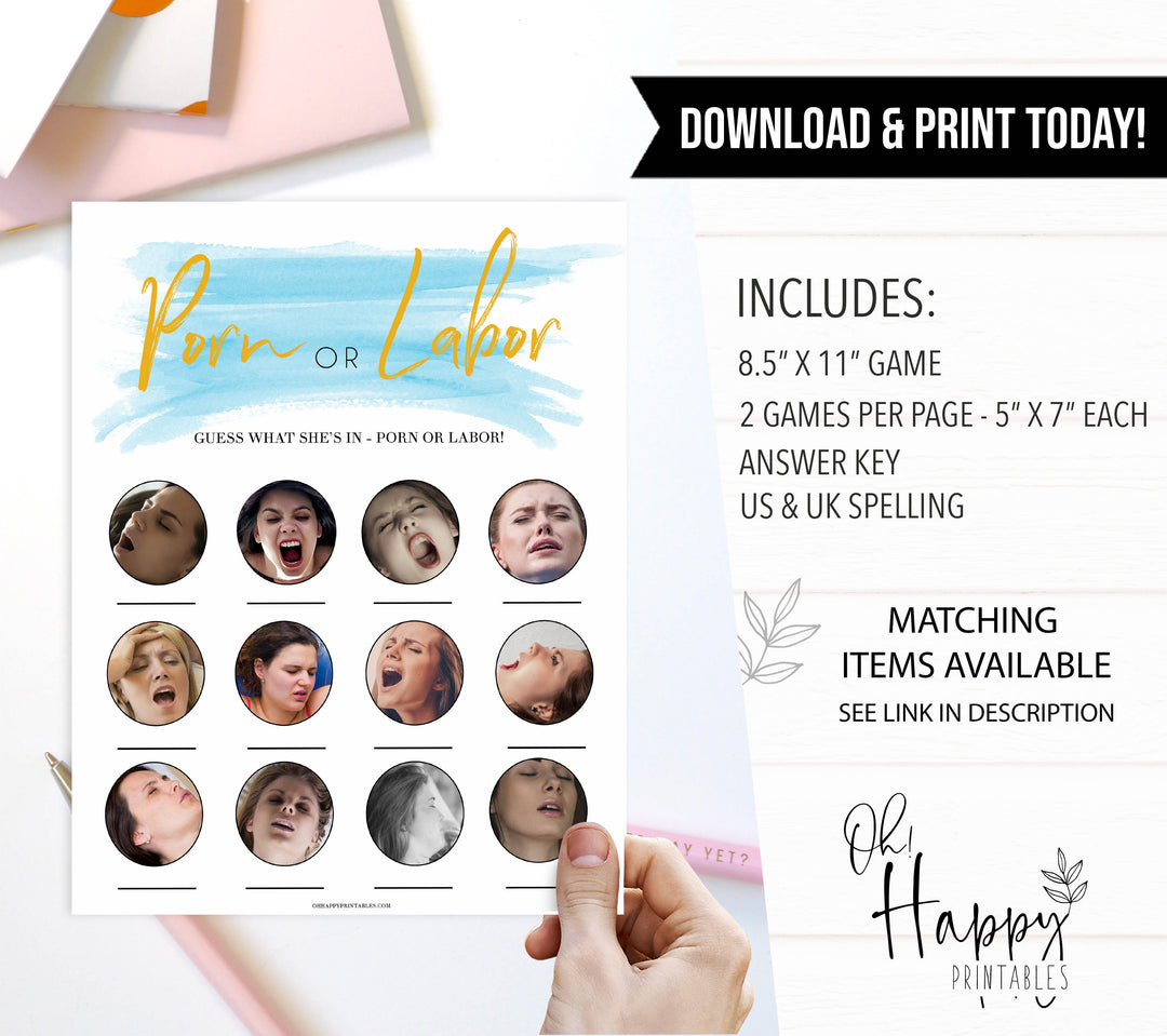 Blue swash, porn or labor, labour or porn baby games, baby shower games, printable baby games, fun baby games, boy baby shower games, baby games, fun baby shower ideas, baby shower ideas, boy baby games, blue baby shower