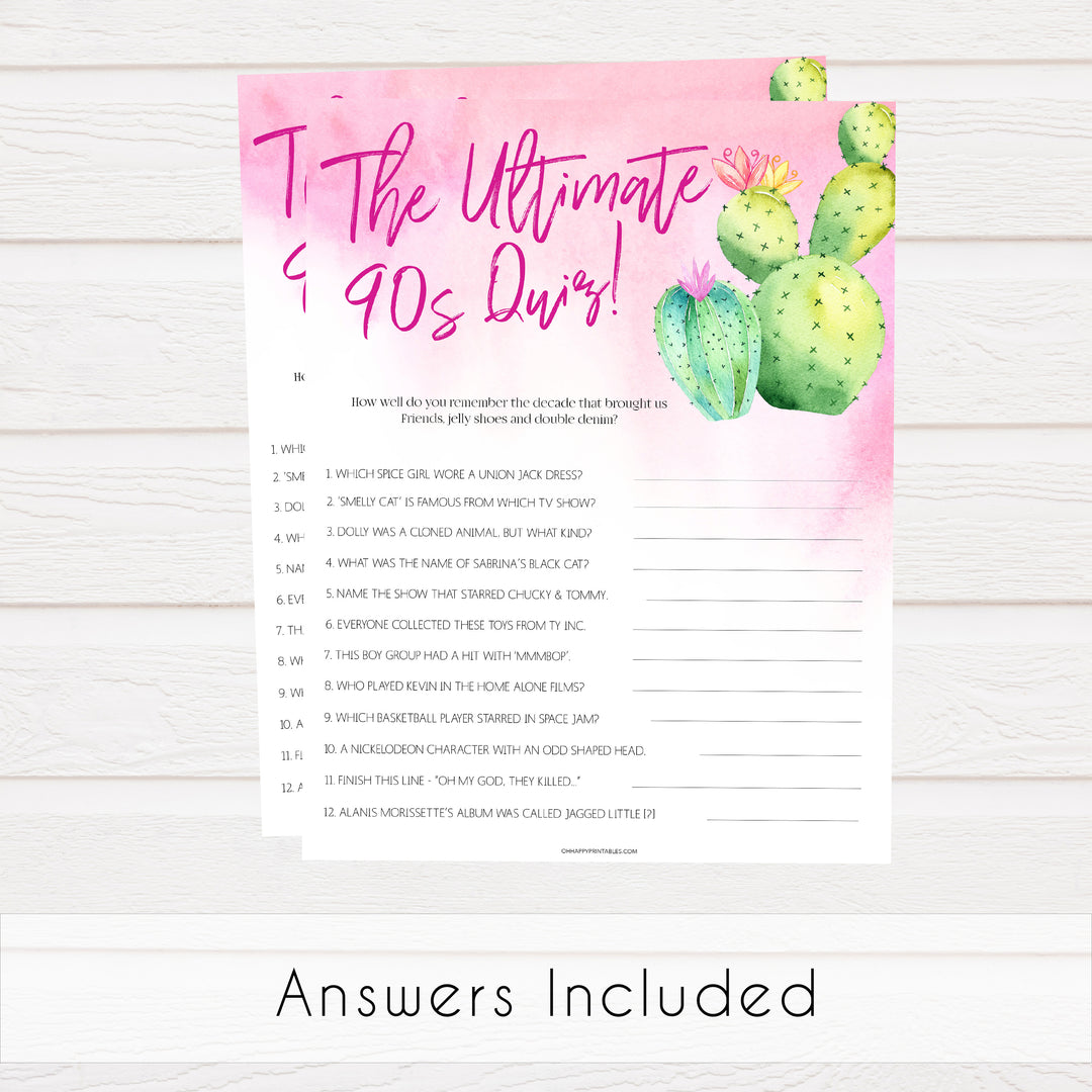 Ultimate 90's Quiz - Fiesta