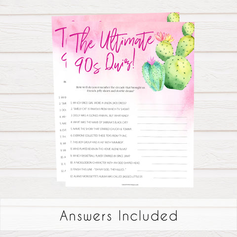 Ultimate 90's Quiz - Fiesta