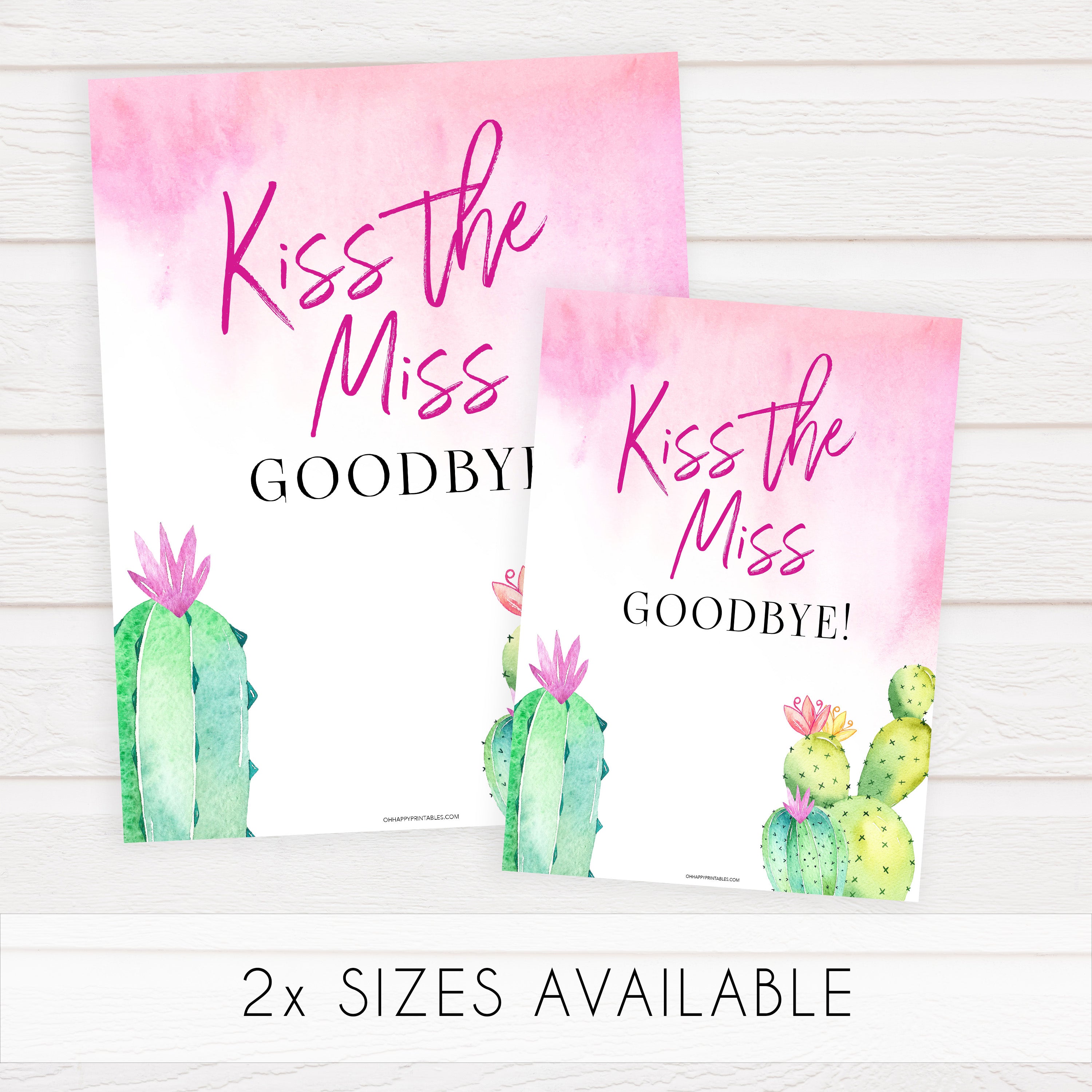 Kiss the Miss Goodbye Print - Fiesta