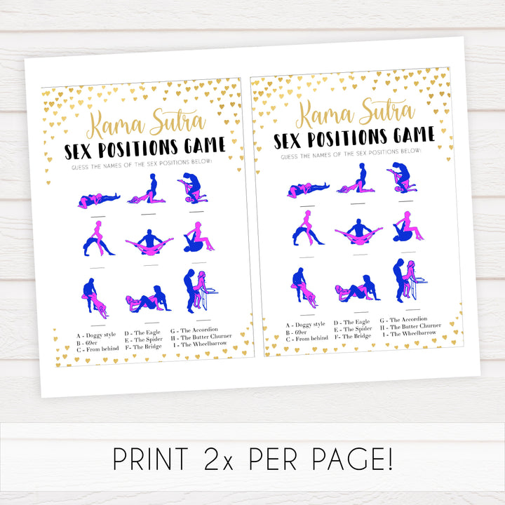  Gold hearts bachelorette games, kama sutra game, printable bachelorette games, hen party games, top party games, fun bridal shower games, bachelorette party games