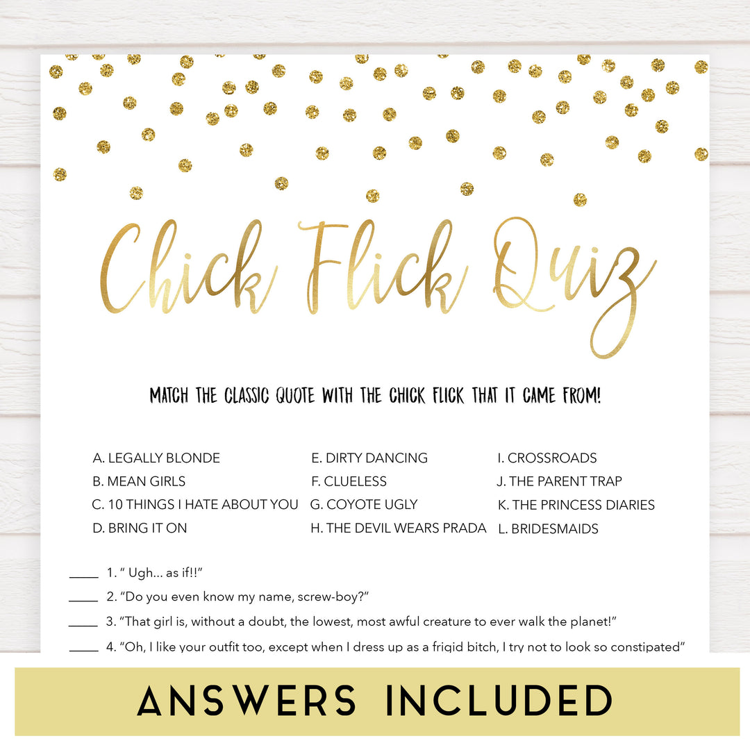 Gold bachelorette games, chick flick, bachelorette games, bridal shower games, top 10 baby games, fun bachelorette games, top bridal games, rose gold games