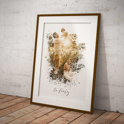 Photo to Watercolour Print