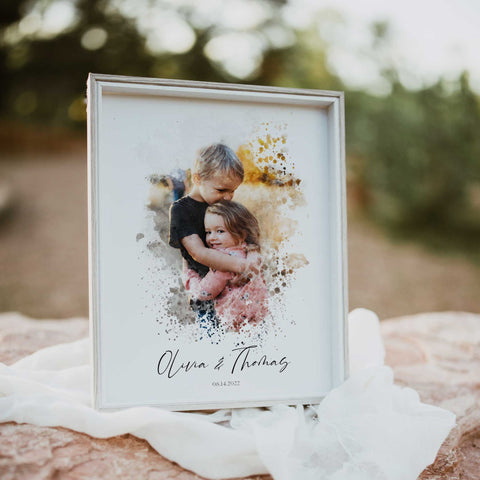 Photo to Watercolour Print