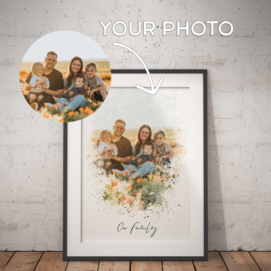 Photo to Watercolour Print