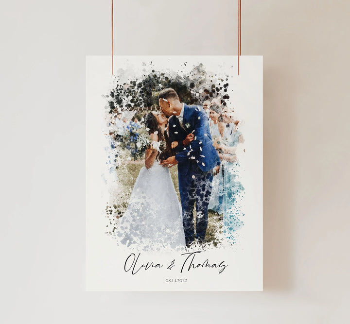 Photo to Watercolour Print